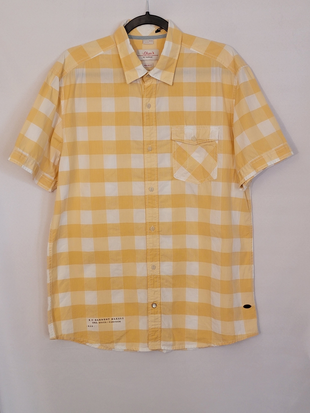 S.Oliver Mens Short Sleeve Button-Down Shirt Size L